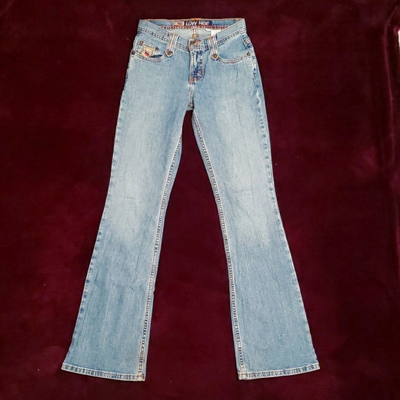 Vintage Cruel Girl Low Rise Flare Light Wash Jeans - Picture 6 of 15